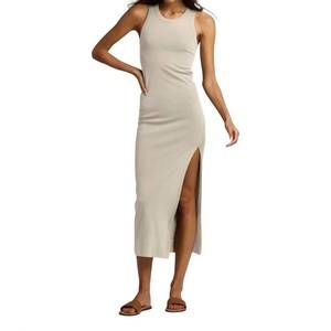 NEW ROWAN dylan knit maxi dress in bone